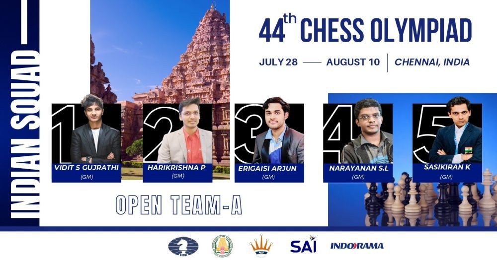 44th Chess Olympiad Winners List 2022 PDF: Result, Chennai