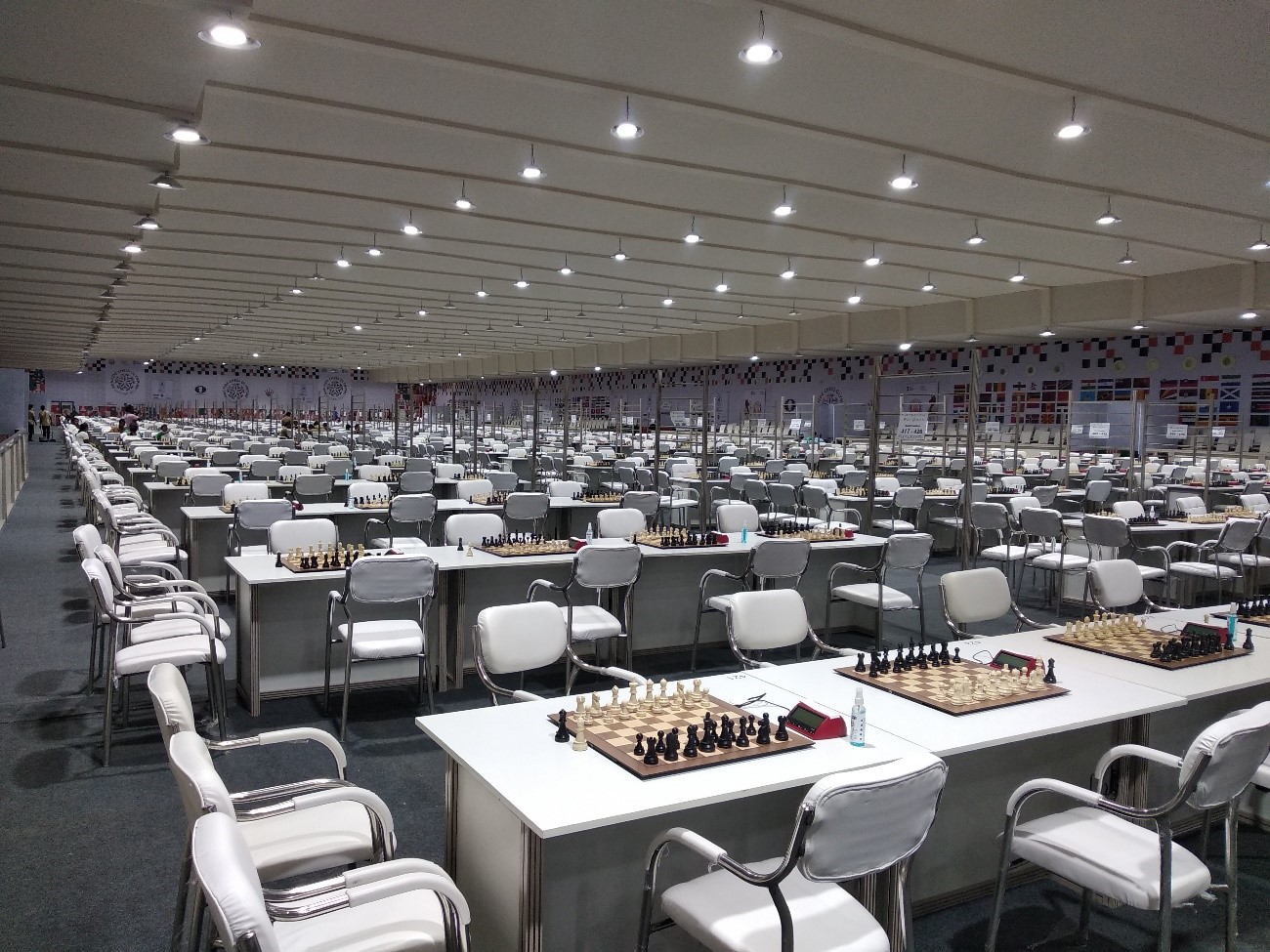 Play at the 44th Chess Olympiad venue in Curtain Raiser Rapid